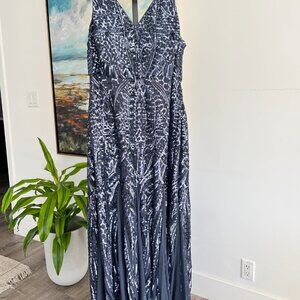 Nightway Sequin Trumpet Gown